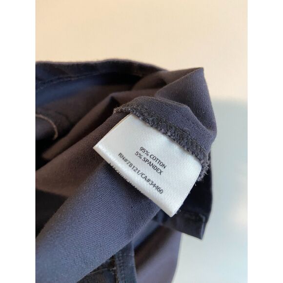 Eileen Fisher Cotton Dress Pants Elastic Waist Washed Grey/Blue Size XL - Picture 4 of 6